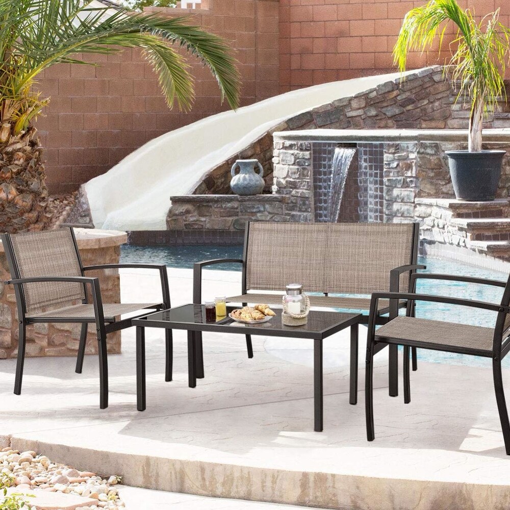 Homall 4 piece Outdoor Patio Furniture Set