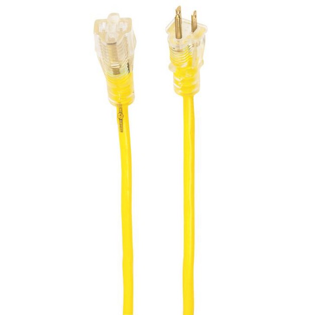 Yellow Jacket Outdoor 100 Ft L Yellow Extension Cord 14 3 Sjtw