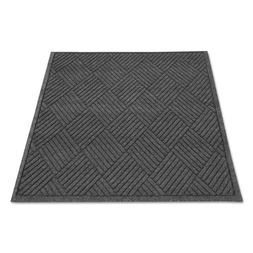 Guardian EcoGuard Diamond Floor Mat | Rectangular， 36 x 48， Charcoal | MLLEGDFB030404