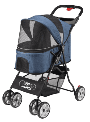 Petique Catalina Pet Stroller - Bluejay for Dogs and Cats