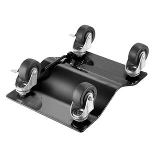 Diamond Texture Wheel Dollies - Powder Coated Solid Steel Tire Skates with 3 in. Swivel Casters (Set of 4) 918224HNG