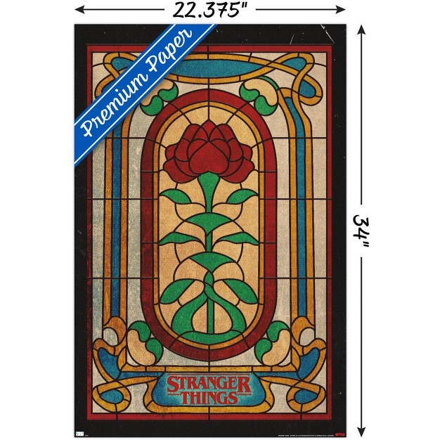 Trends International Netflix Stranger Things Season 4 Stained Glass Unframed Wall Poster Prints