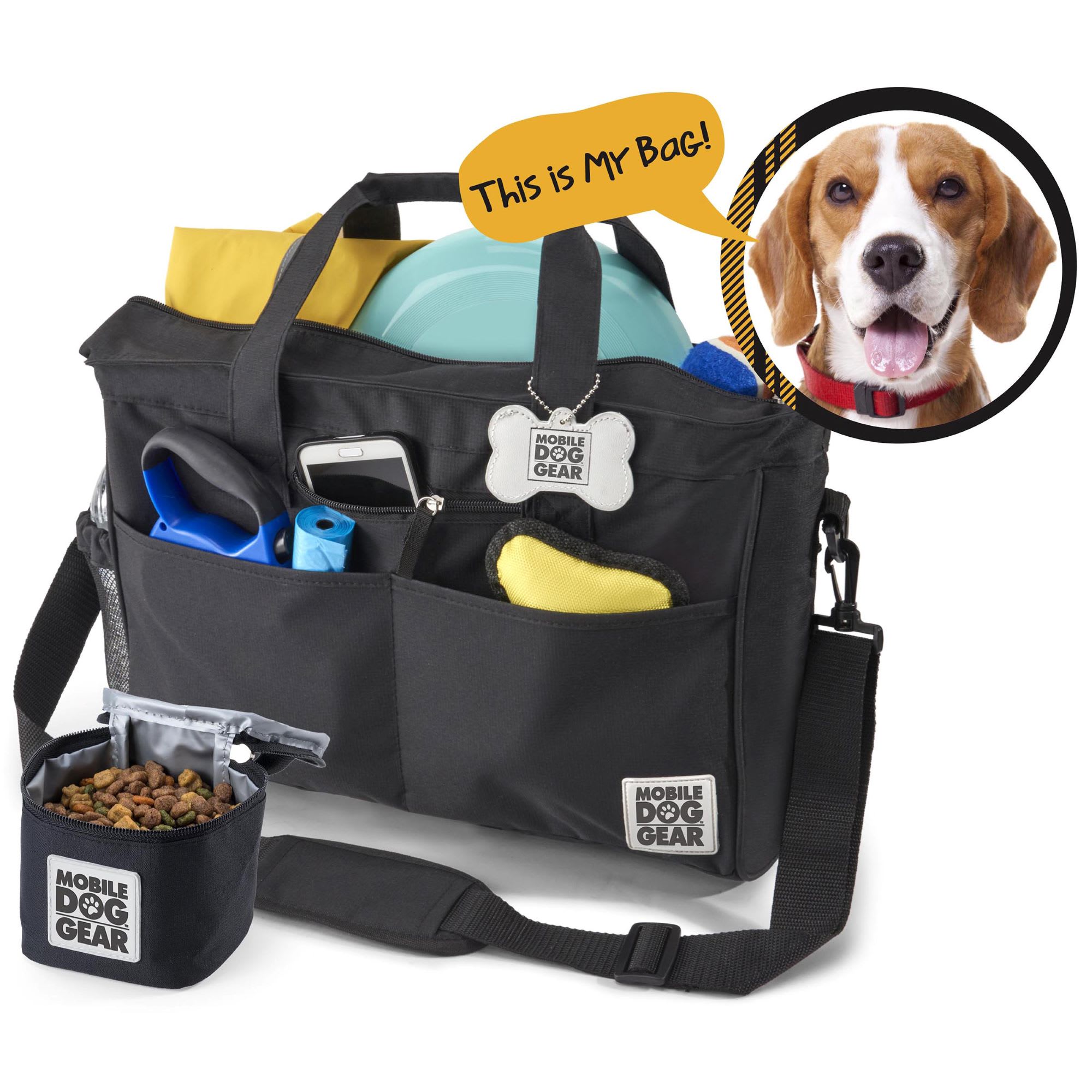 Mobile Dog Gear Black Day Away Tote Bag