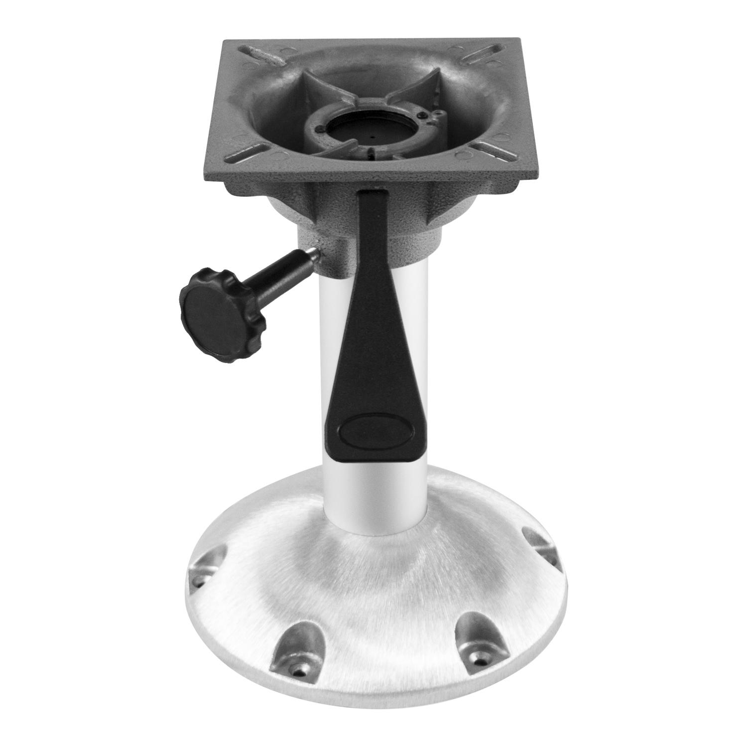 Wise 8WP24-12S Aluminum 12 Fixed Height Pedestal， ABYC Class AD Driver/Passenger