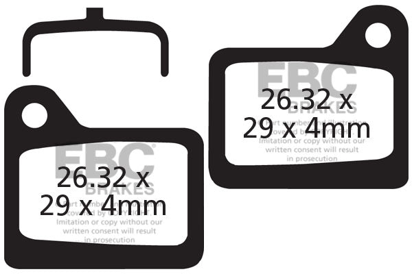 EBC Replacement Disc Pad Set - Shimano Deore M555/556
