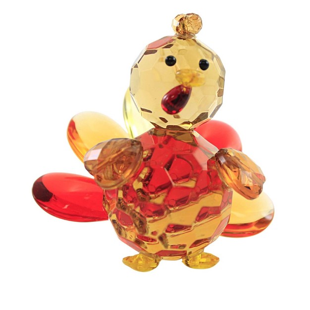 Crystal Expressions Turkey Figurine One Turkey Figurine 2 5 Inches Thanksgiving Gobble Acryf83 Plastic Multicolored