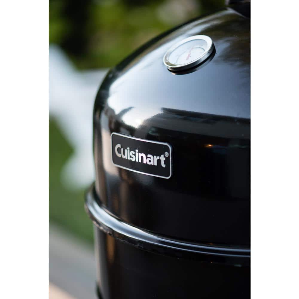 Cuisinart 16 in Vertical Charcoal Smoker and Grill in Black