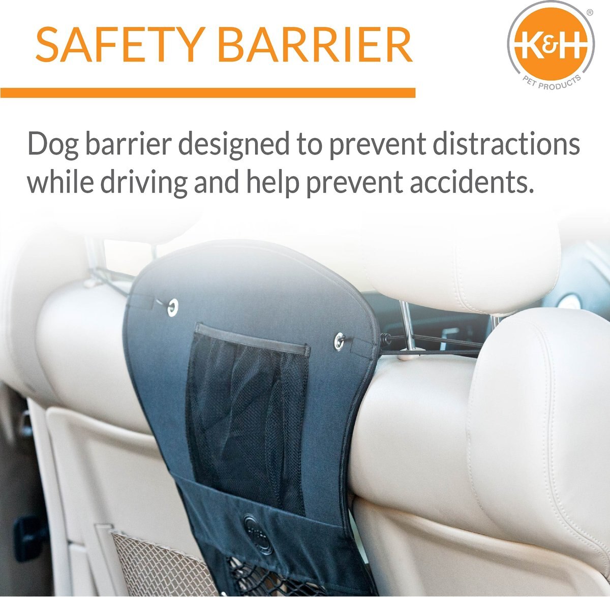 KandH Pet Products Travel Safety Pet Barrier