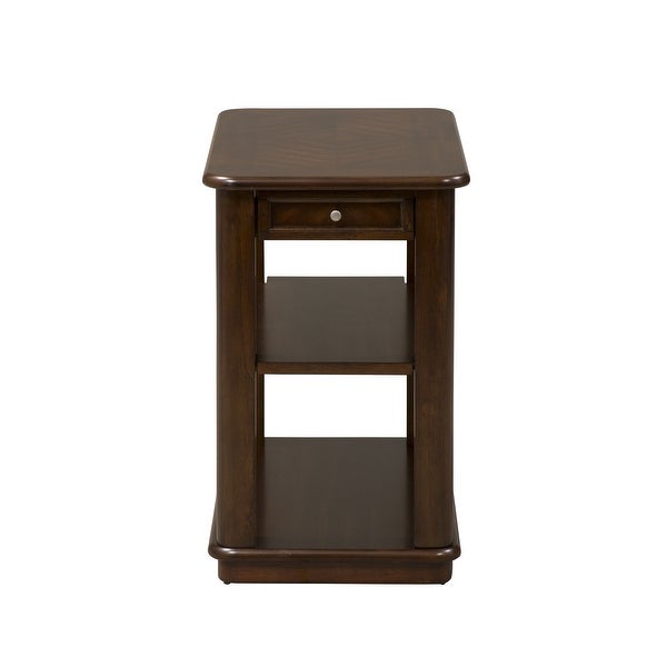 Wallace Dark Toffee Chair Side Table