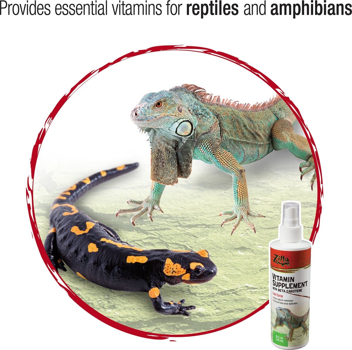 Zilla Vitamin Supplement with Beta Carotene Reptile Food Spray