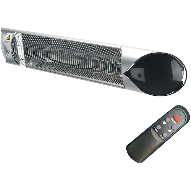 Hanover HAN1051ICSLV-TP 5118-BTU 120-Volt Silver/Black Steel Electric Patio Heater