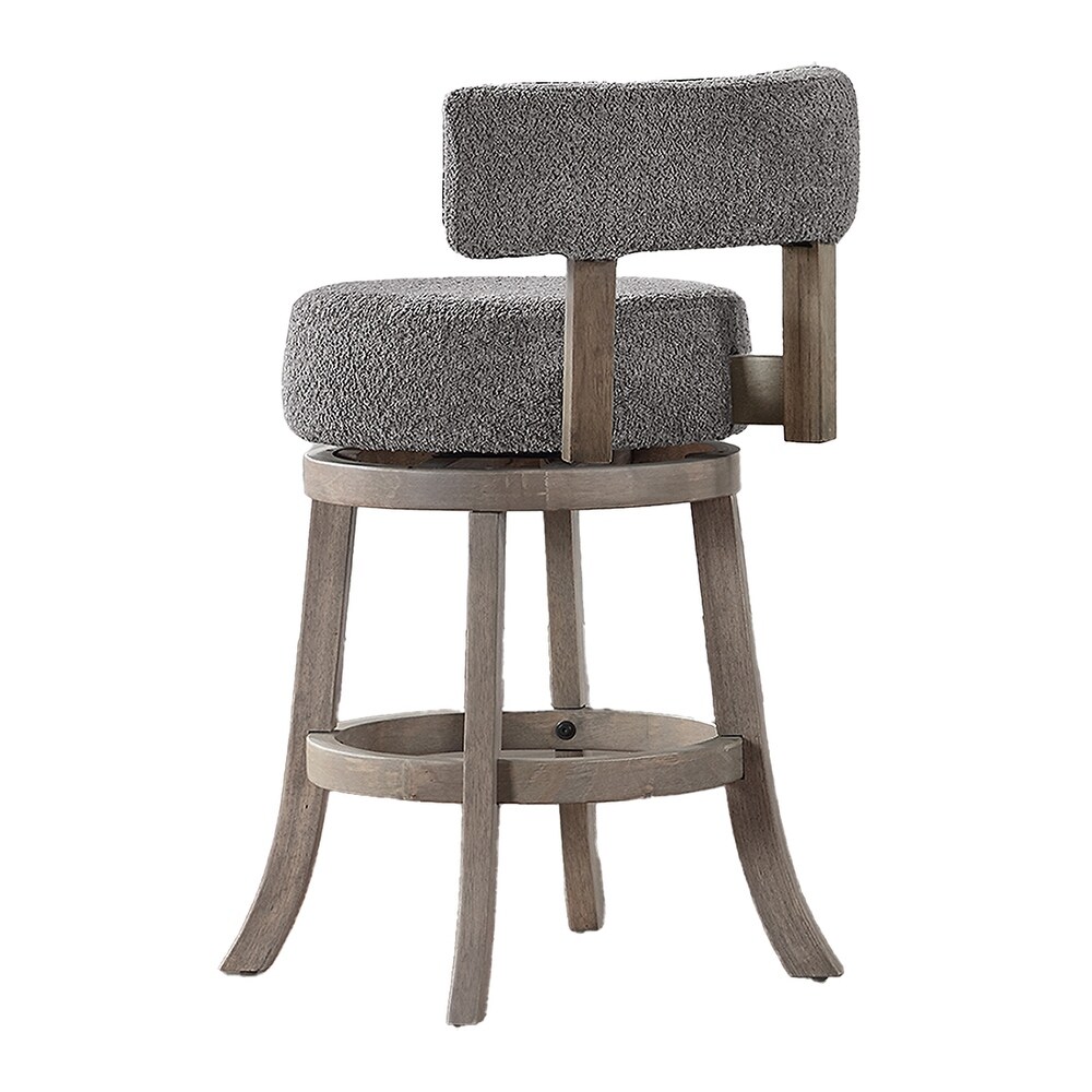 Mossoro Boucle Swivel Counter Chair   N/A