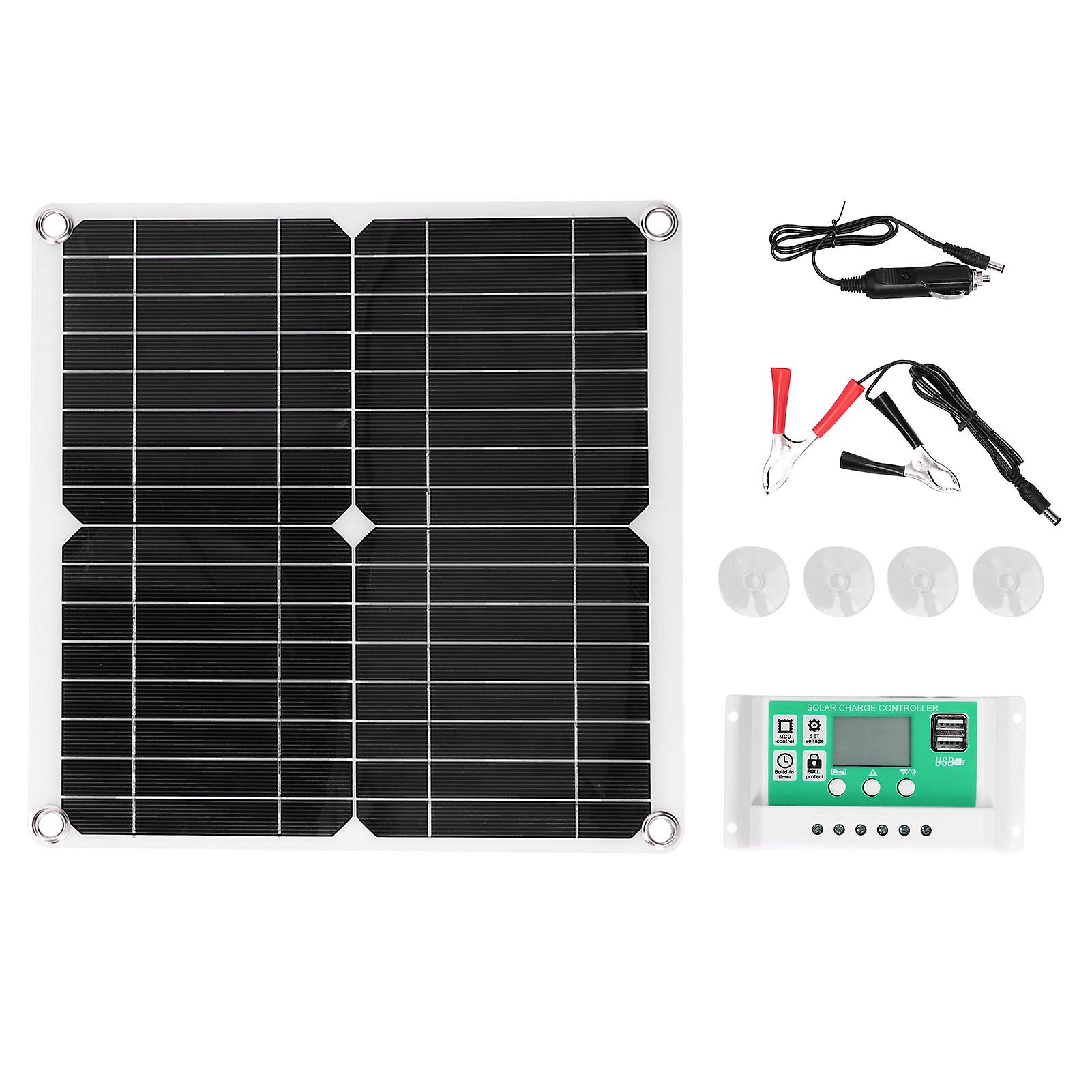 40w 18v Monocrystalline Silicon Flexible Solar Panel With 10a Solar Charge Controller For Outdoor