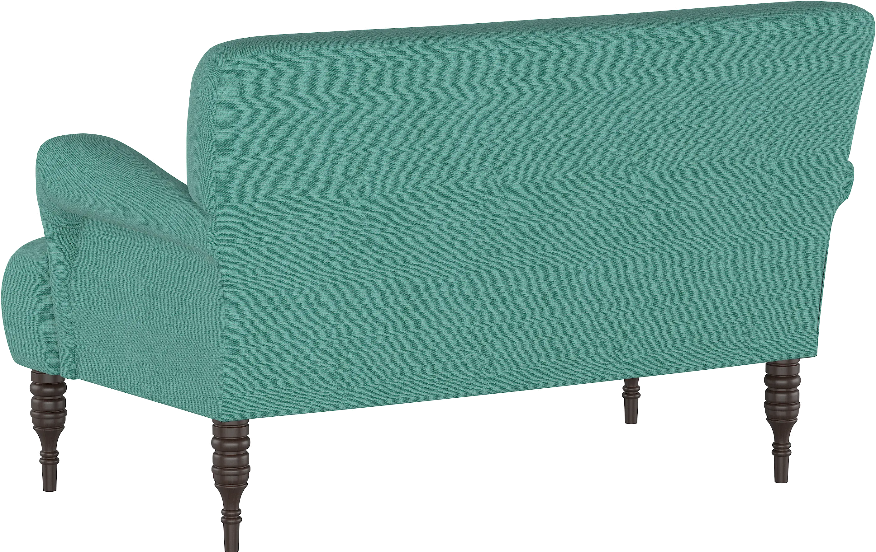 Clara Laguna Turquoise Settee - Skyline Furniture