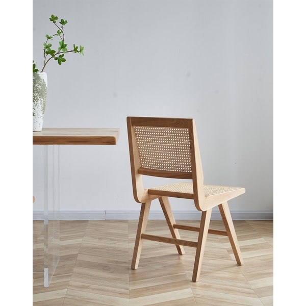 Clihome Charlie Natural Wood Color Side Chair(Set Of 2)