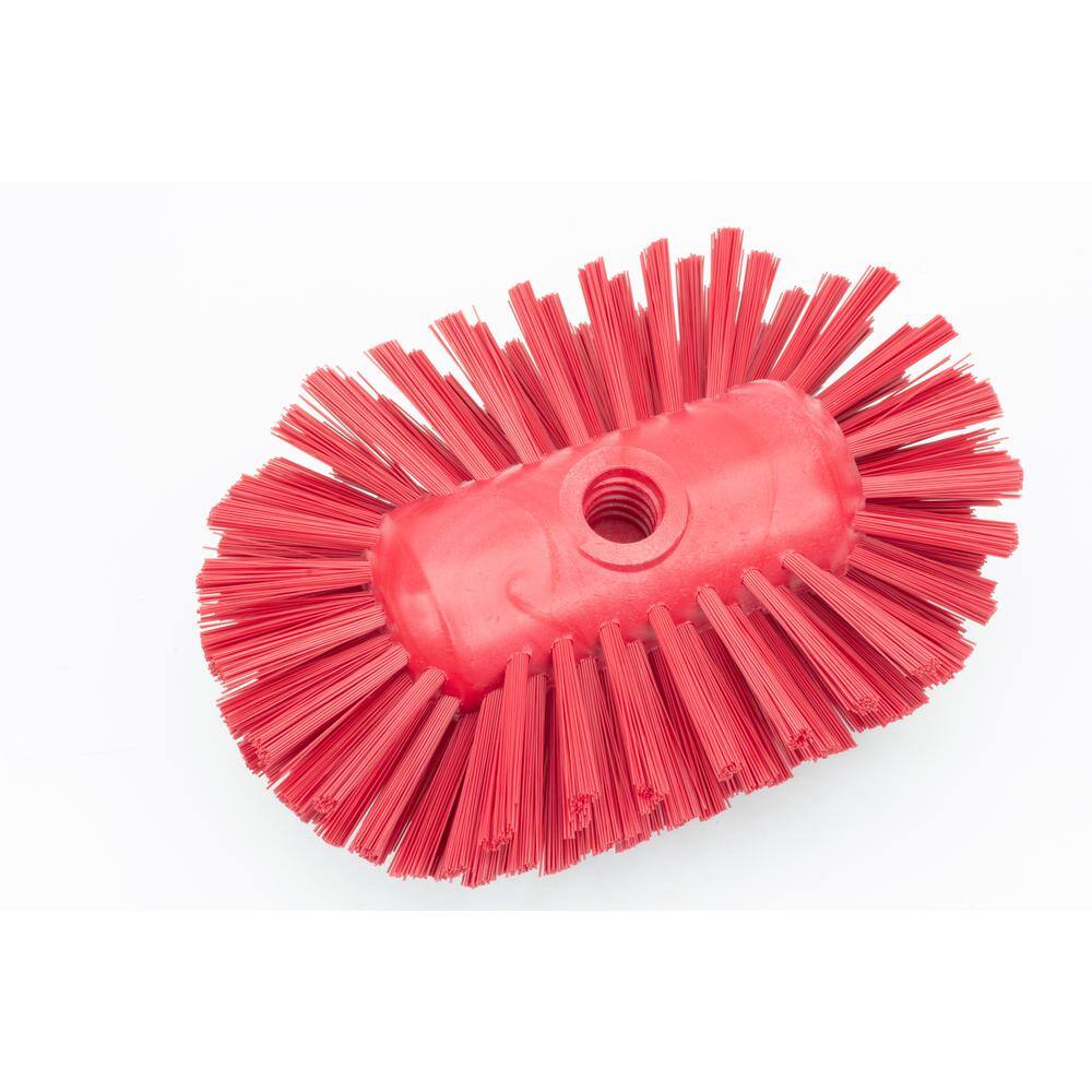 CFS Brands Sparta 5.25 in. x 7.5 in. Red Polypropylene Kettle Brush (2-Pack) 40041EC05