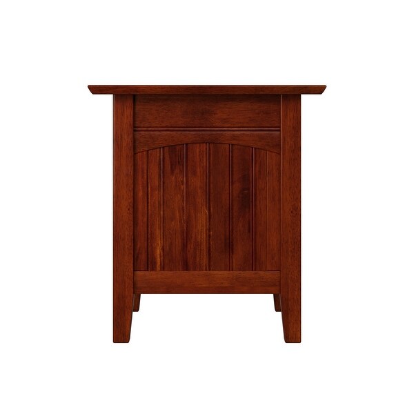 Nantucket Solid Wood End Table with Charging Station