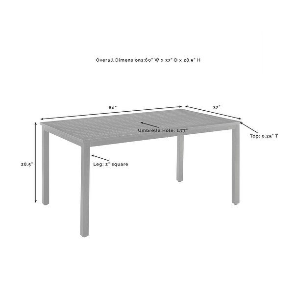 Crosley Kaplan Outdoor Dining Table