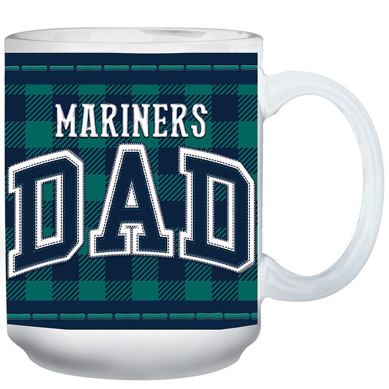 Seattle Mariners 15oz. Buffalo Plaid Father's Day Mug