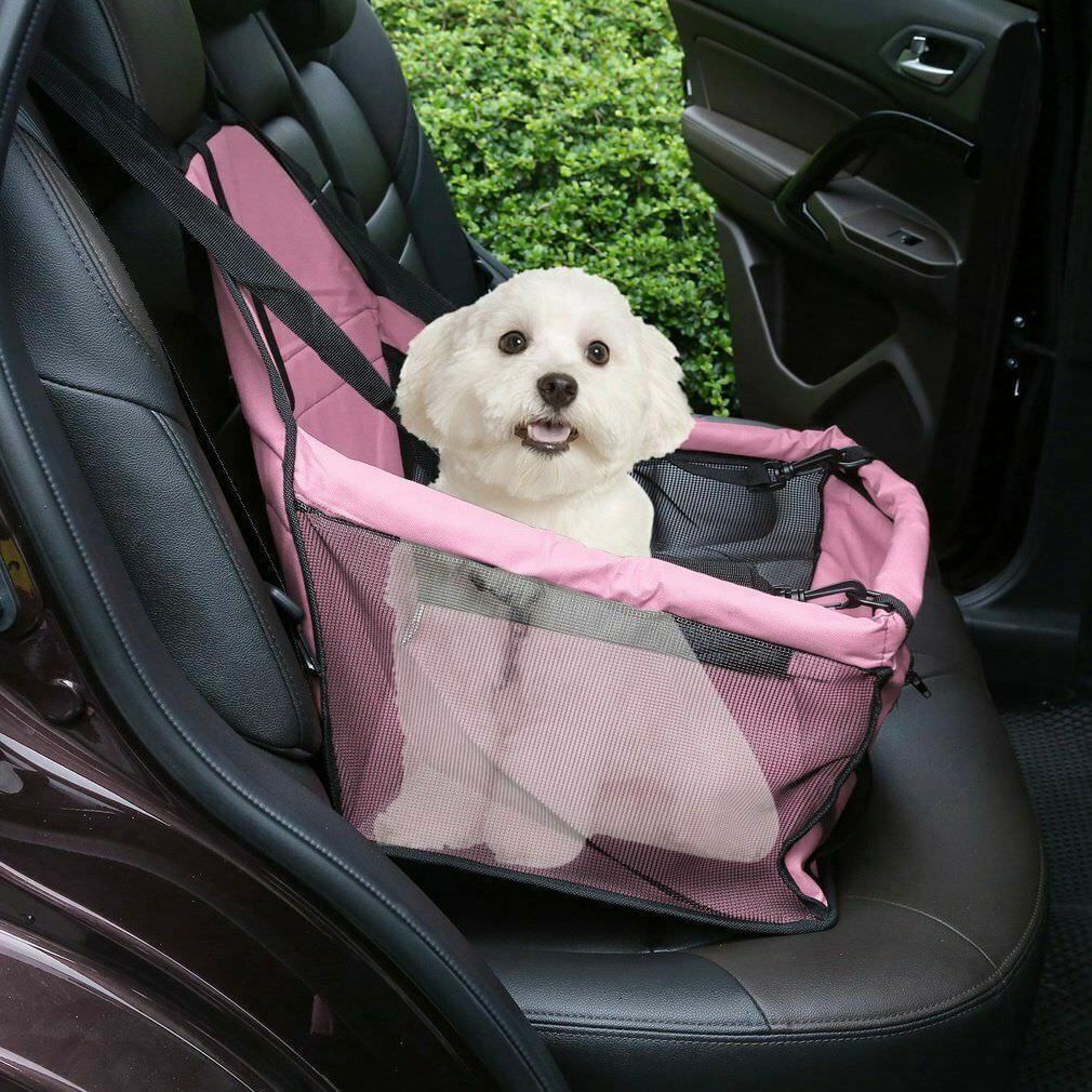 Foldable Dog Booster Seat – Dog Car Seat For Small / Medium Dogs – Pet Car Seat