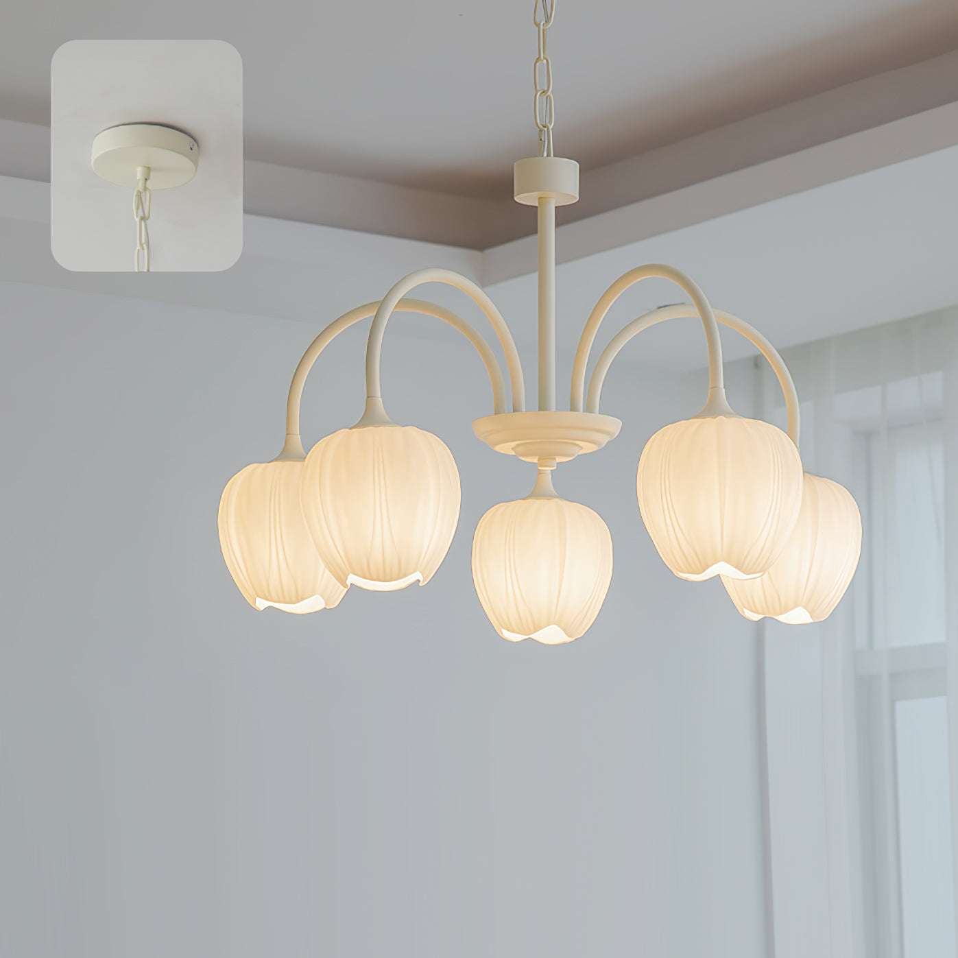 Tulip Matcha Chandelier