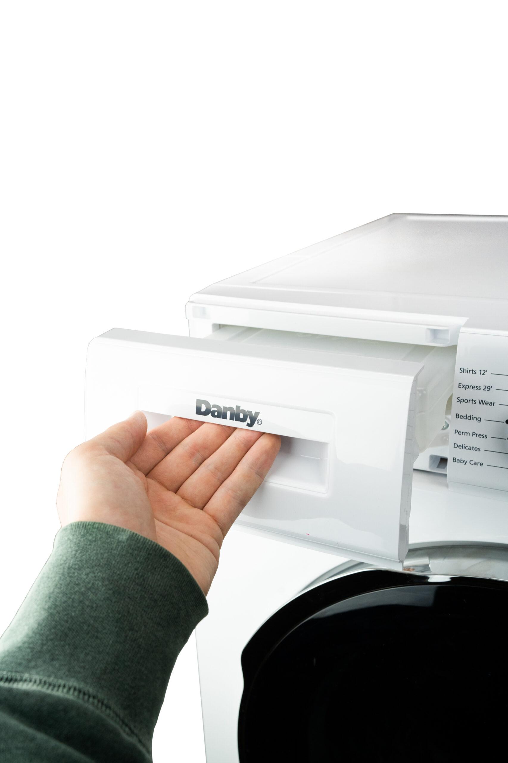 Danby DDY040D4WDB Danby 24-Inch, 4.0 Cu Ft. Compact Condensing Sensor Dryer In White With Stacking Kit