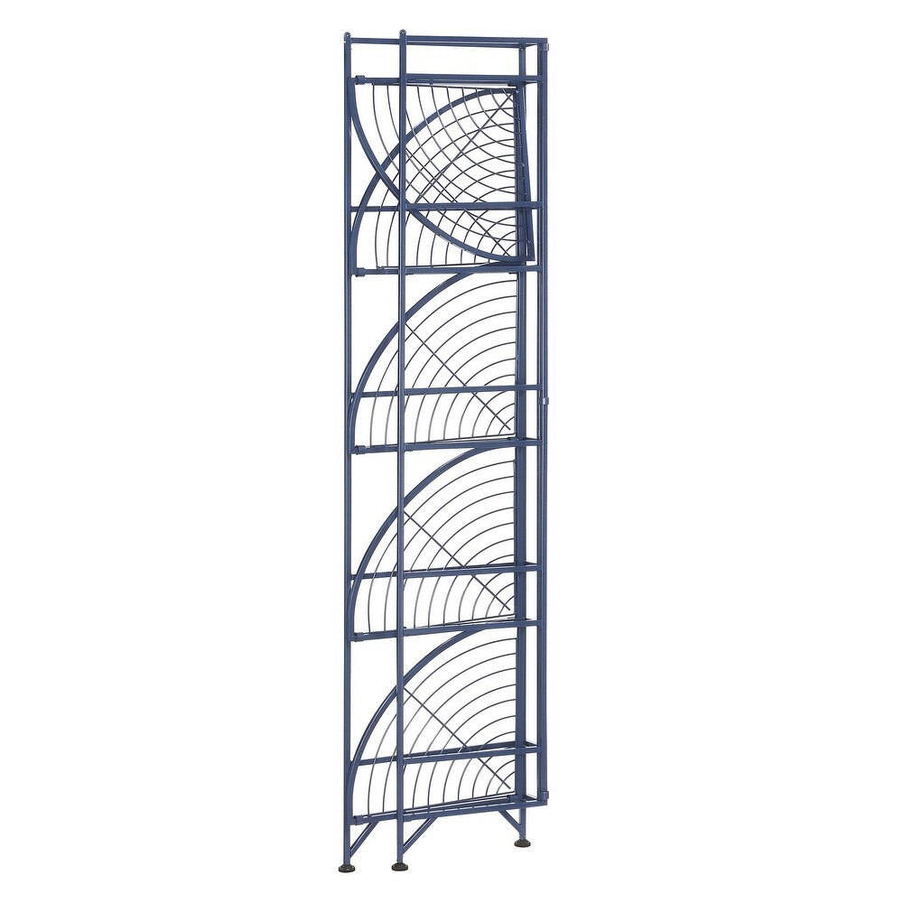 Convenience Concepts Xtra Storage 5 Tier Folding Metal Corner Shelf