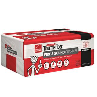 Owens Corning Thermafiber Fire  Sound Guard R-24 Unfaced Mineral Wool Insulation Batt 24 in. x 48 in. 897249