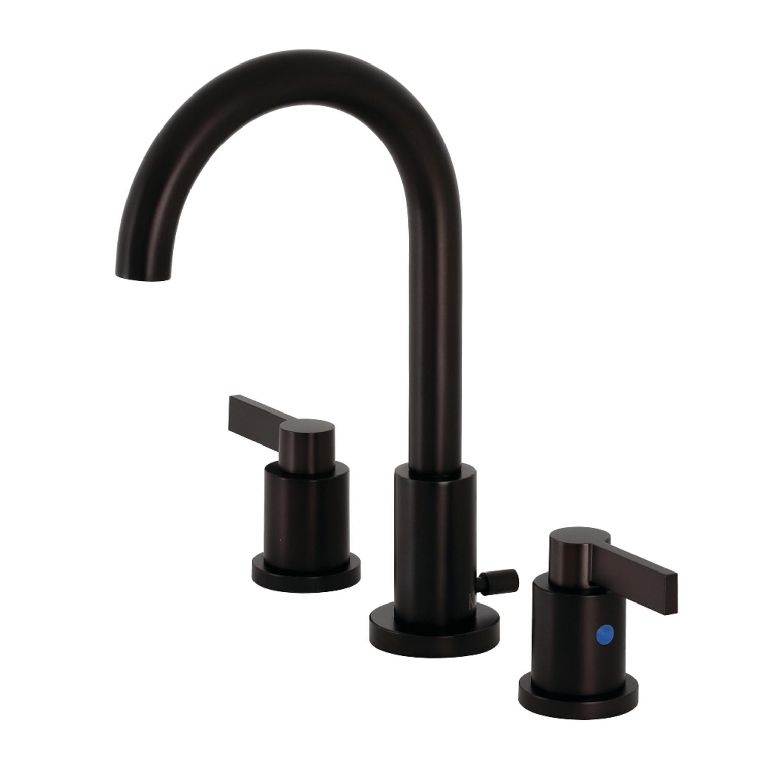 Kingston Brass NuvoFusion Widespread Bathroom Faucet with Drain Assembly