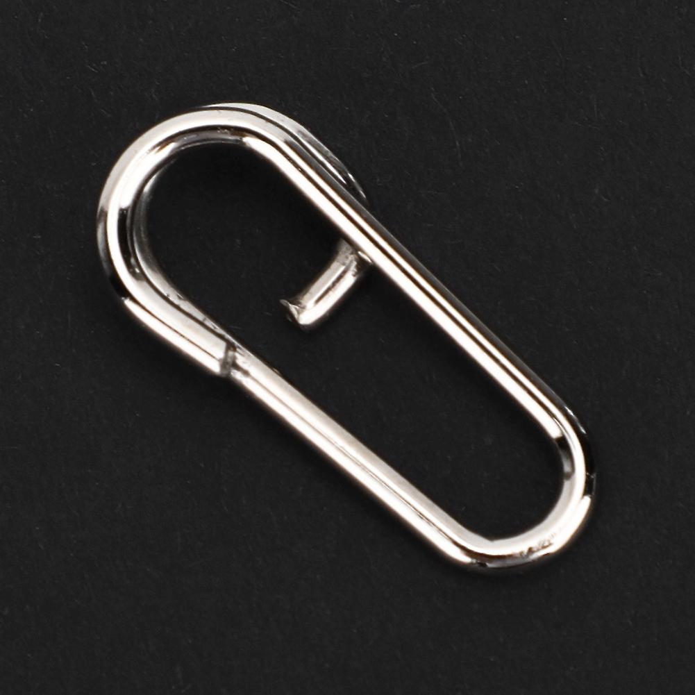 50pcs Powerful Oval Stainless Steel Fishing Clips Snaps Connector Interlock Accessorieslarge Size