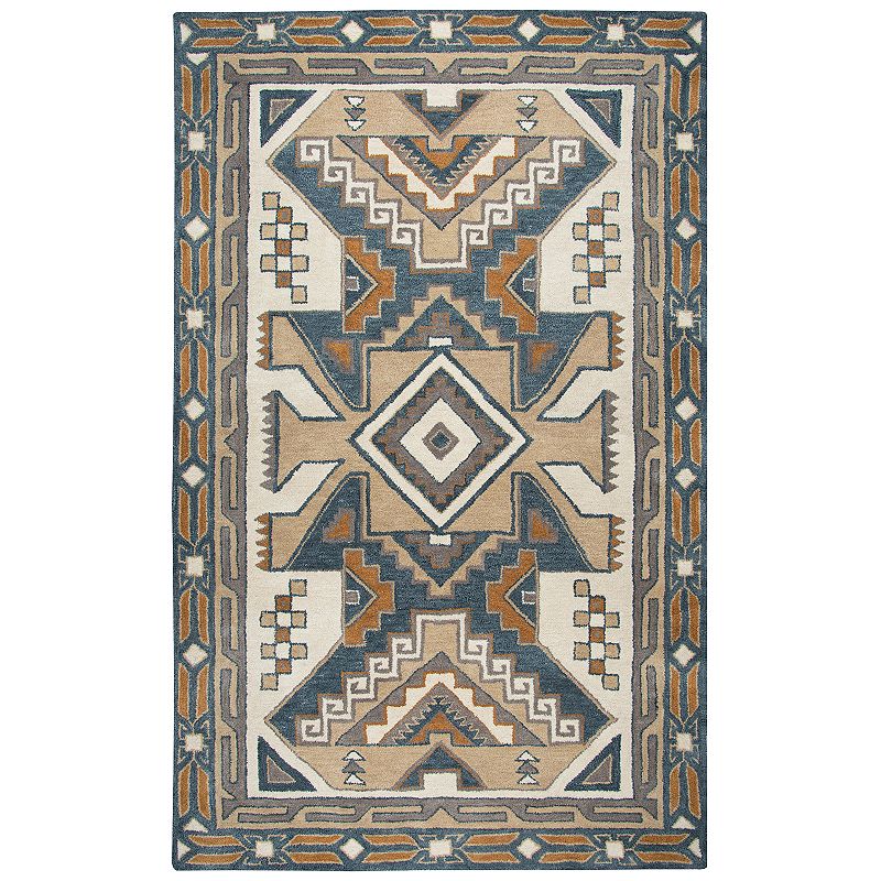 Rizzy Home Alexandra Southwest Collection Geometric Rug