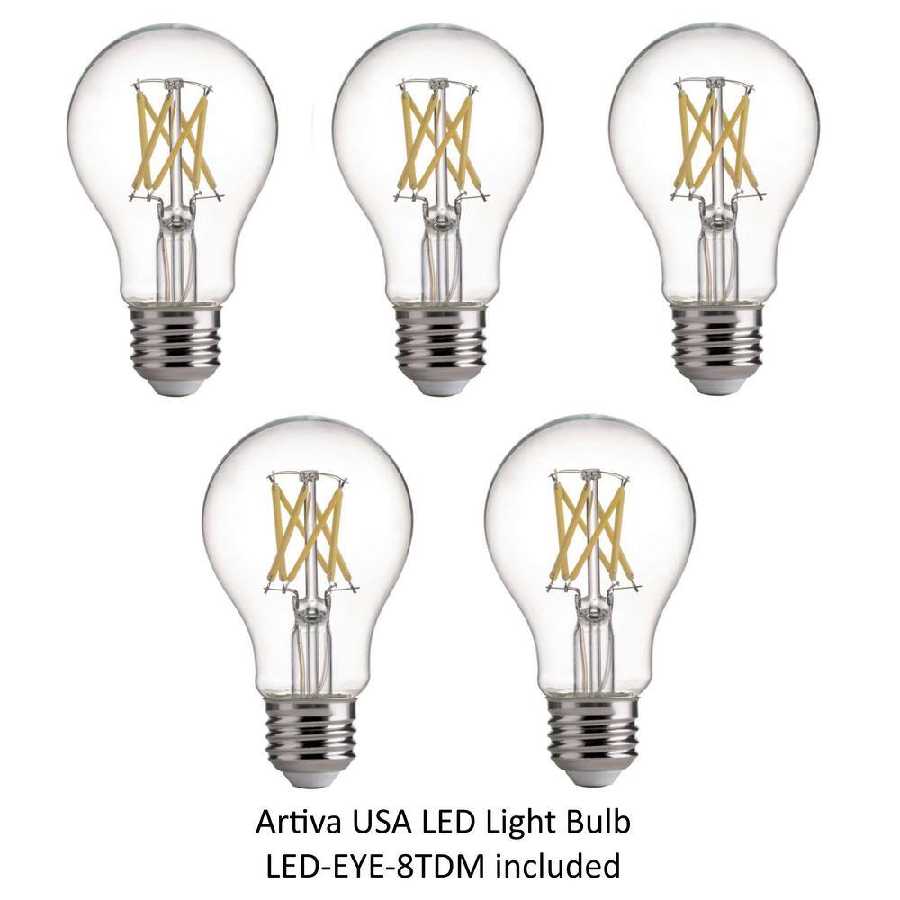 ARTIVA 75-Watt Equivalent E26 A19 LED Dimmable Light Bulb Daylight (5-Pack) LED-EYE-8TDME26