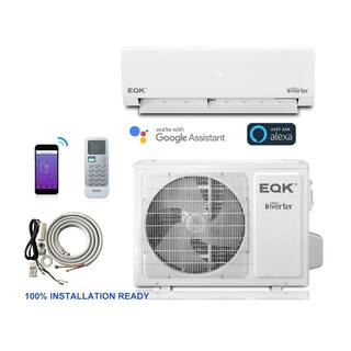 EQK 17 SEER 12000 BTU 1 Ton Ductless Mini-Split Air Conditioner with Inverter Remote and Wi-Fi 230V60 Hz 17S-EAC12R2W