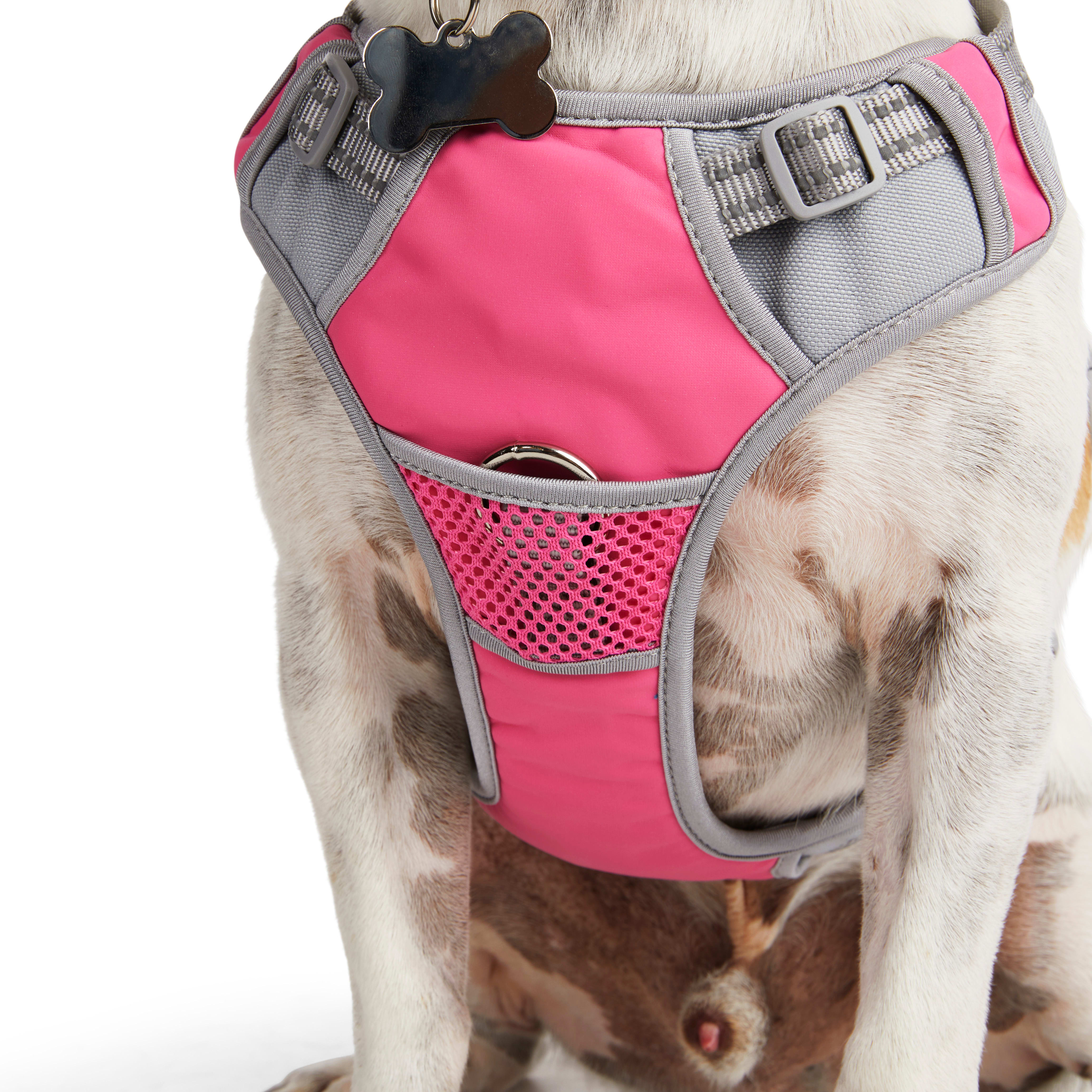 EveryYay Embrace the Pace Pink Reflective Dog Harness， X-Small