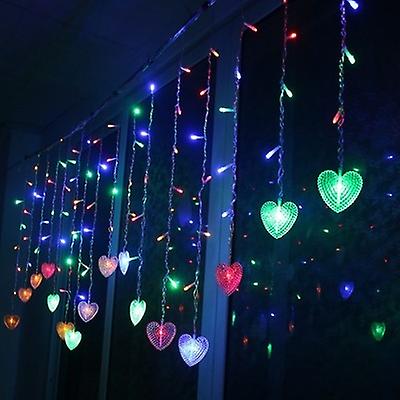 5m Led Love Heart String Lights Garland Christmas Fairy Lighting Strings For Outdoor Holiday Wedding Xmas Party Home Decoration