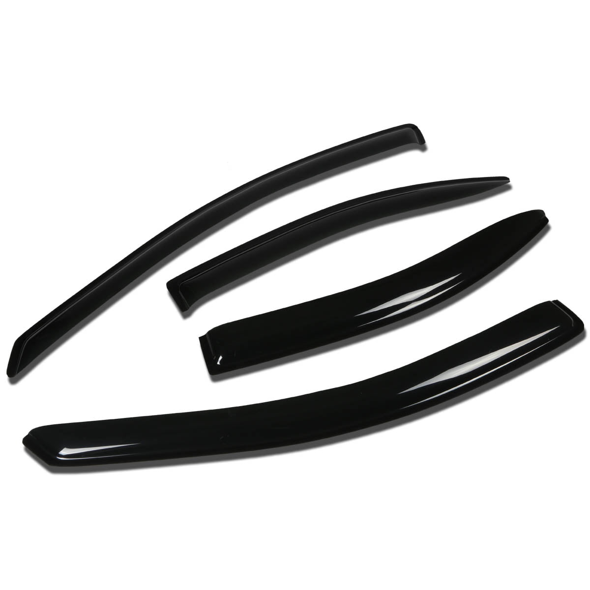 DNA Motoring WVS-192 For 2005 to 2010 Pontiac G6 4pcs Window Vent Visor Deflector Rain Guard (Dark Smoke) 06 07 08 09