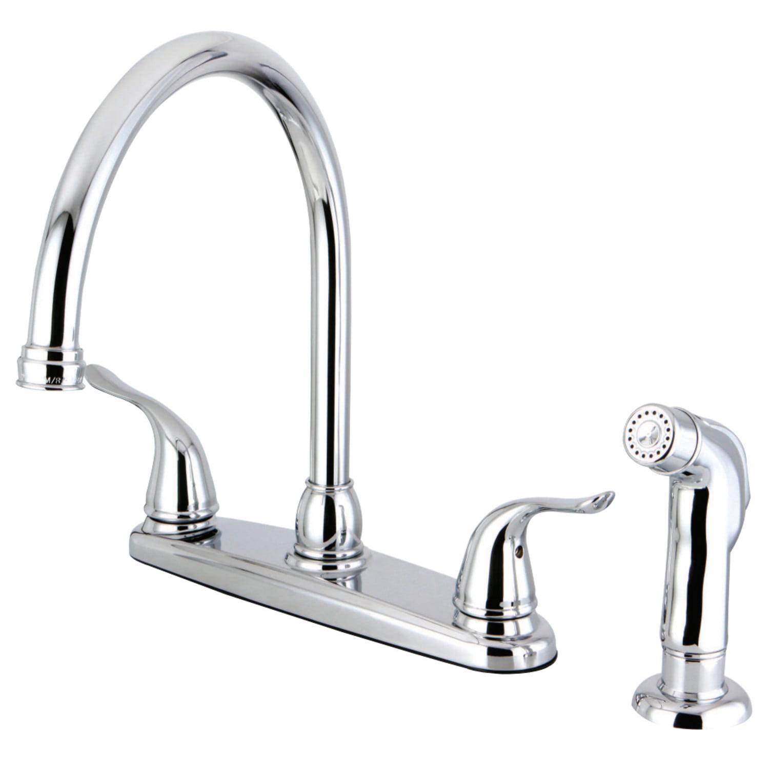 Kingston Brass FB2791YLSP Centerset Kitchen Faucet， Polished Chrome