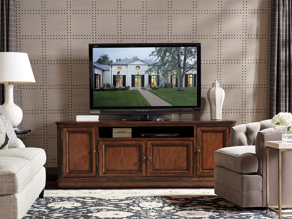 Waycroft Media Console   Traditional   Entertainment Centers And Tv Stands   by HedgeApple  Houzz