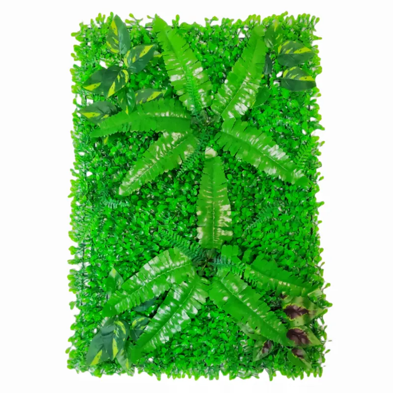 Factory direct supply plastic garden fence boxwood hedge wall panels  vertical gardening