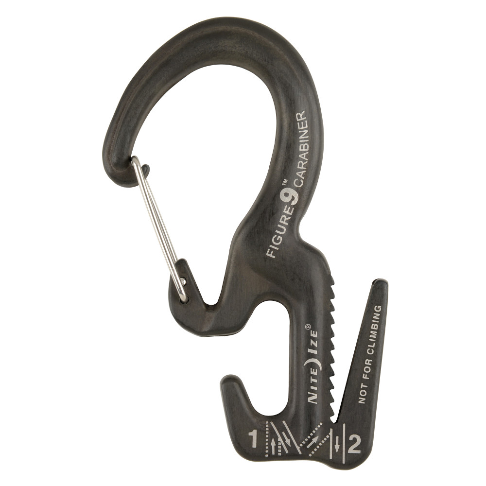 Nite Ize Figure 9 Carabiner Rope Tightener Large Black