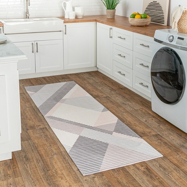 Nuloom Alesha Modern Striped Machine Washable Area Rug