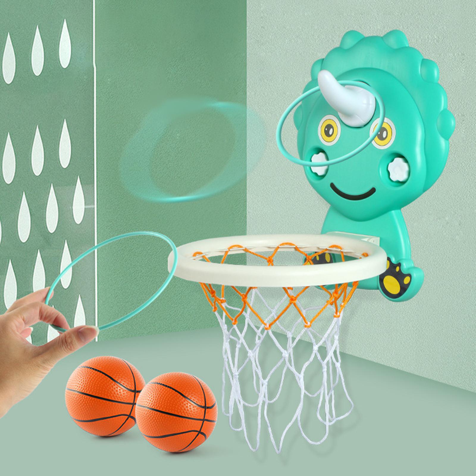 Indoor Mini Basketball Hoop with Accessories Early Educational Toys Basketball Green