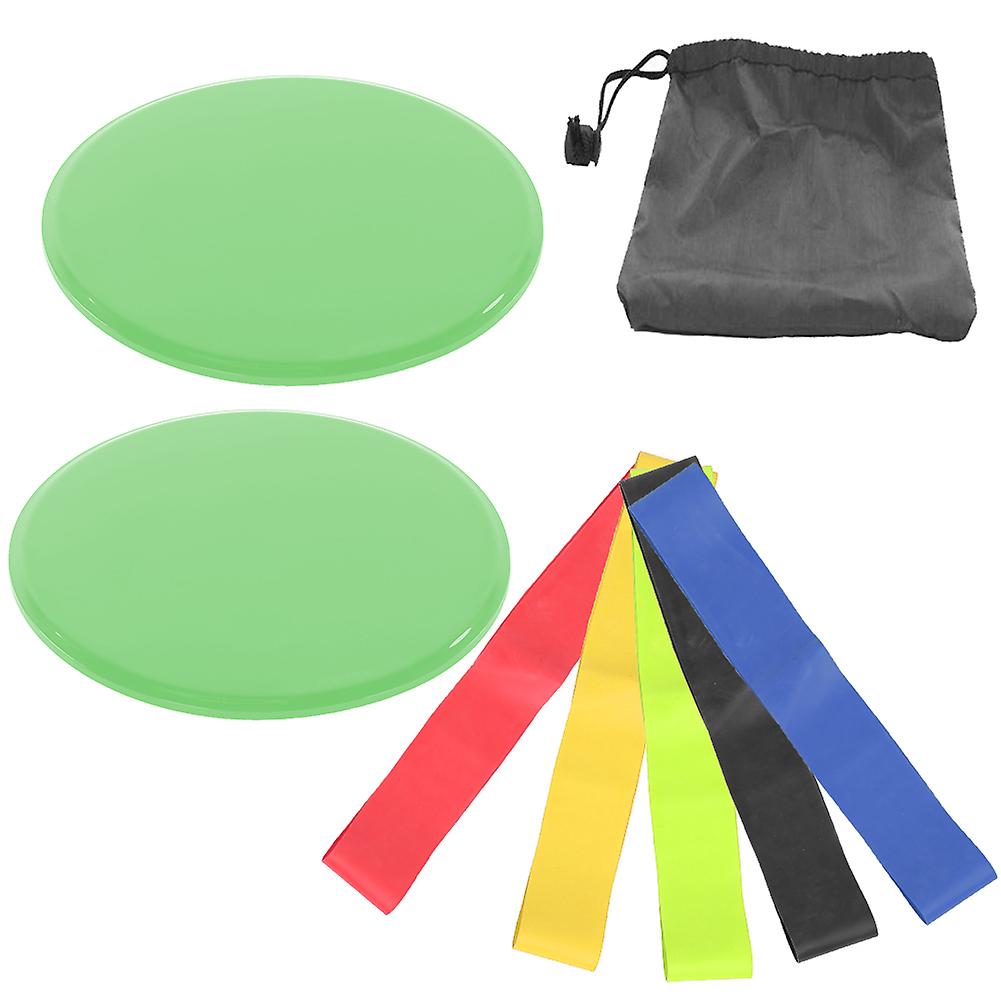 Sports Exercise Sliding Disc Disks Slider Workout Training Slide Mat Fitness Equipmentgreen