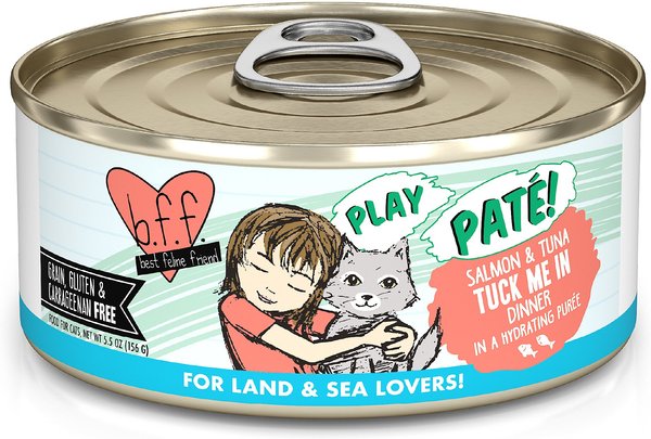 BFF Play Pate Lovers Salmon and Tuna Tuck Me In Wet Cat Food