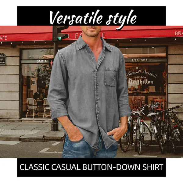 Mens Long Sleeve Button Down Shirt