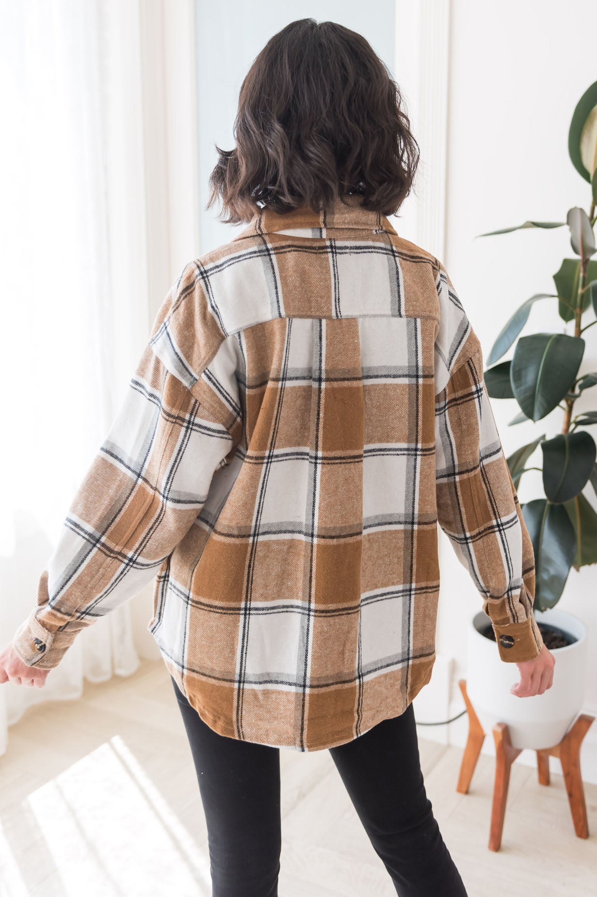 Forever Cozy Modest Plaid Jacket