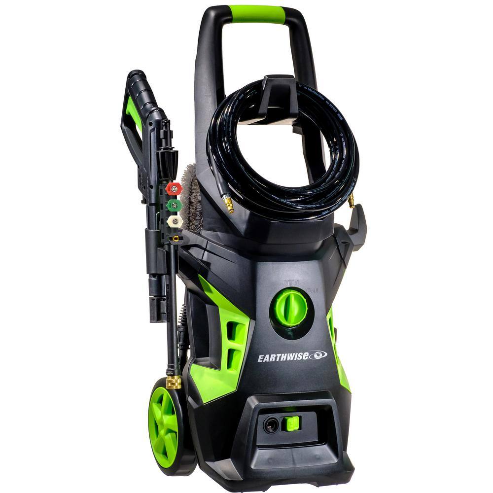 Earthwise 2050 PSI 1.4 GPM Cold Water Electric Pressure Washer with Foam Cannon Bundle PW20502B