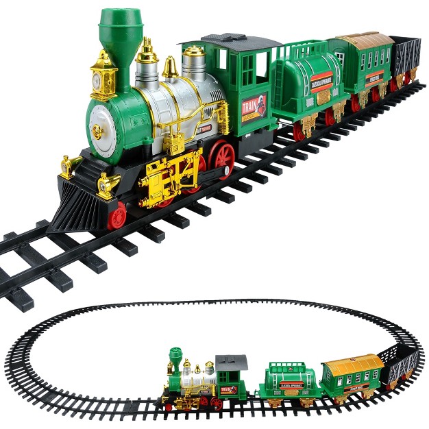 Northlight 20 piece Battery Operated Lighted And Animated Classic Christmas Train Set With Sound