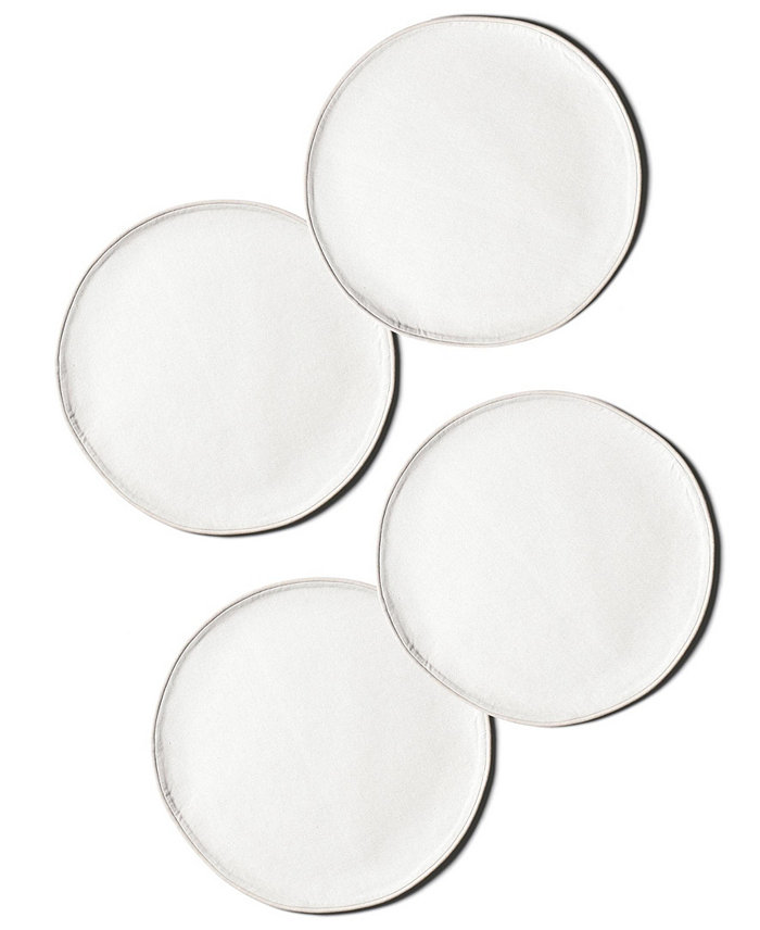 Coton Colors Block Round Placemat Set of 4 Service for 4