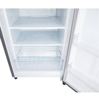 LG 20 in. W. 6 cu. ft. Single Door Upright Freezer with Direct Cooling in Platinum Silver LROFC0605V